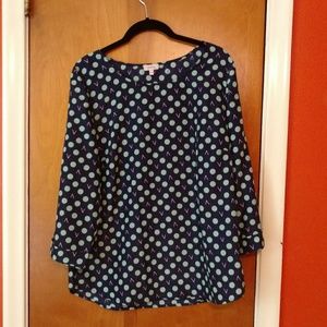Stitch Fix Pixley polka dot blouse - L
